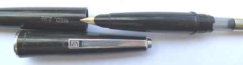 EVERSHARP / PARKER BIG E, MEDIUM, BLACK, NOS W/ CHALKMARK